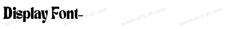 Display Font字体转换